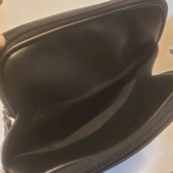 The Stone Black Faux Leather Womans Medium Mini  Backpack . - Picture 12 of 16